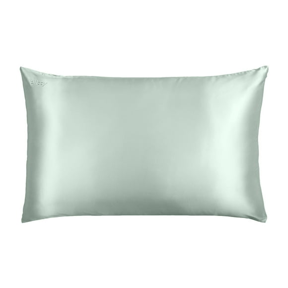 BLISSY Silk Pillowcase - 100% Pure Mulberry Silk - 22 Momme 6A High-Grade Fibers - Satin Pillow Cover for Hair & Skin - Regular, Queen & King with Hidden Zipper (Standard, Matcha)