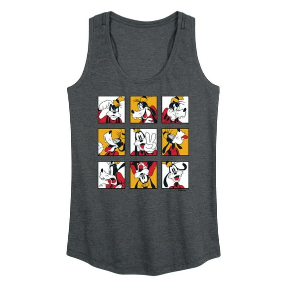 Mickey & Friends - Goofy Grid - Women's Racerback Tank Top