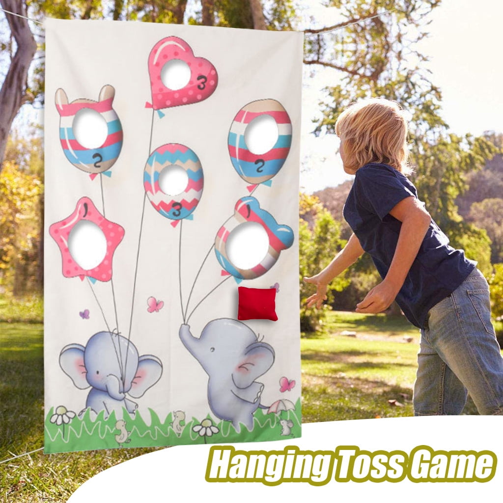 Hangs Hanging Toss Game With For Adults Kids Funny Props Doorway Bag