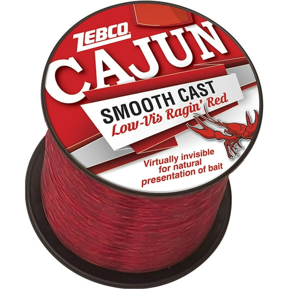 Zebco Cajun Low VIS QTR # Spool 14LB -RED, Multi (CLLOWVISQ14C.SW6)