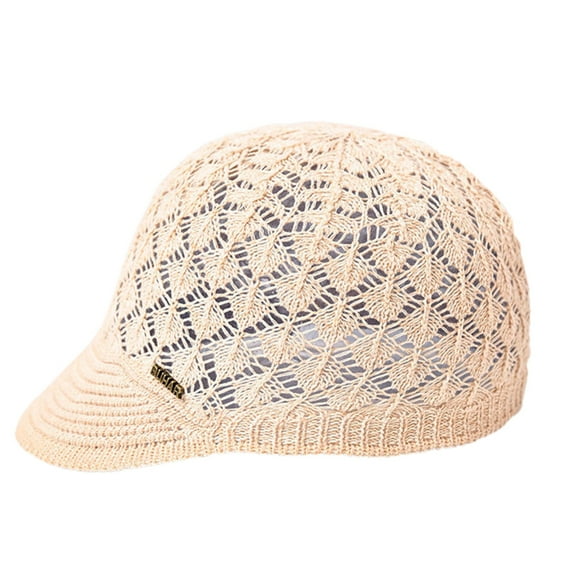 Sun Hats for Women Gardening Hat Wide Brim Ponytail Beach Sun Breathable Summer Hat with Fold-Up Brim Beige One Size