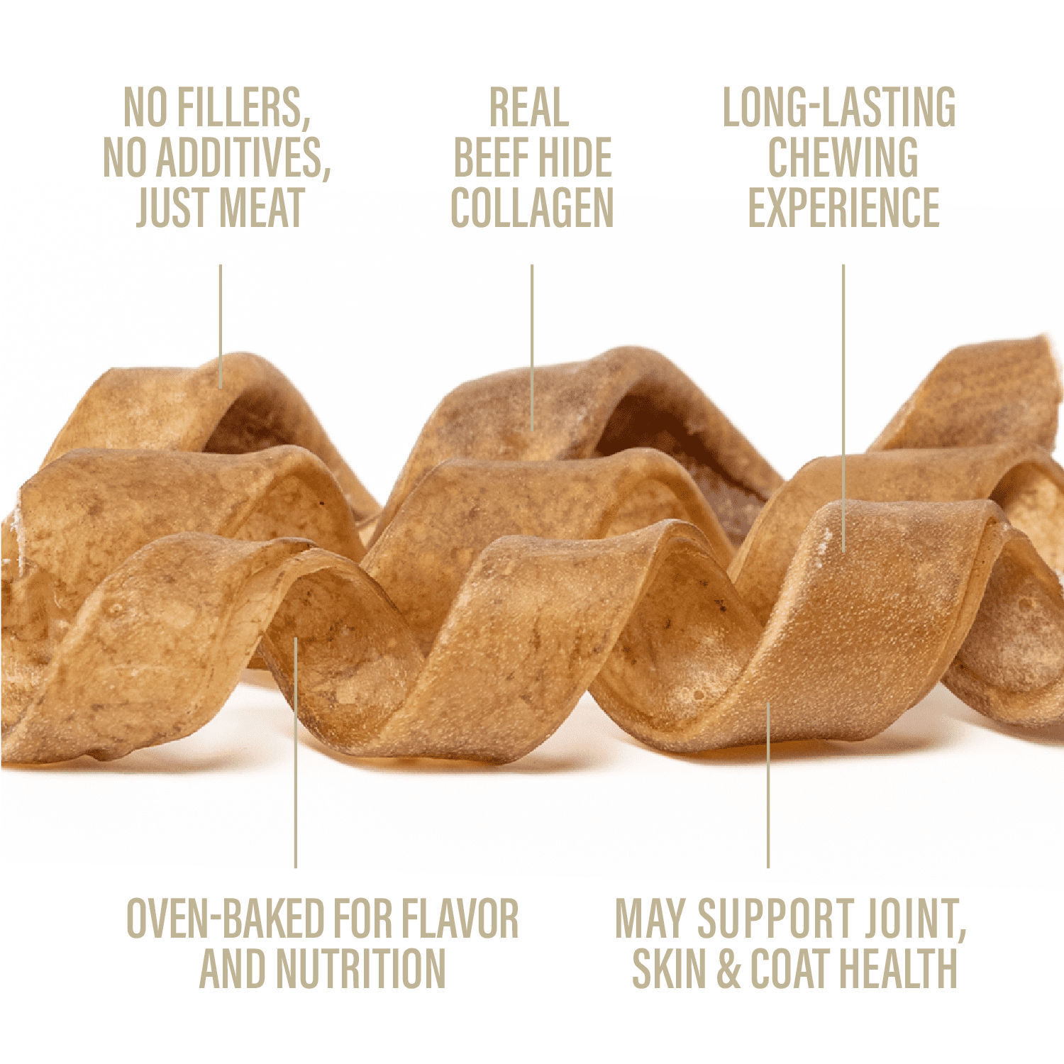 Chewer's Joy Collagen Spring Sticks 5–6" (15CT) Natural Dog Treats High Protein Long-Lasting Chews