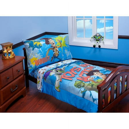 Disney Toy Story - Toys in Action Toddler Bedding 4-Piece Set