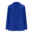 thumbnail image 5 of VINUSLI Fall Blazers for Women 2025 Trendy Casual Solid Color Business Blazer Lapel Open Front Long Sleeve Work Office Jackets Blue,S, 5 of 7