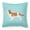Multicolor, variant on Cavalier King Charles Spaniel Checkerboard Blue Fabric Decorative Pillow