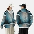 thumbnail image 6 of Kll Winter Rabbit Print Men'S Women’s Upf 50+ Sun Protection Outdoor Hoodie Jacket Long Sleeve Fishing Hiking Performance Shirt- X-Large, 6 of 8