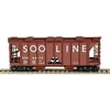 Bowser HO Scale 70 Ton 2-Bay Covered Hopper Soo Line #8916