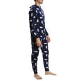thumbnail image 2 of Top Shelf Men's Fleece Onesie - Adult One Piece Zip Up Pajamas & Loungewear - Available in Fun Holiday Styles - Polar Bears, Large, 2 of 3