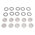 thumbnail image 1 of 10pcs Motorcycle Brake  Sight Glass, Brake Master Cylinder Reservoir Sight Gasket Set with O , Motorcycle Front Rear Brake  Master for Most Motorcycles And ATVs, 1 of 8