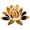 Coffee, variant on 3D Lotus Flower Wall Stickers - Eco-Friendly, Removable Acrylic Decor for Living Room, Bedroom, and TV Background - Creative Gift Idea