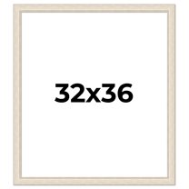 32x36 Frame White Real Wood Picture Frame Width 1.75 inches | Interior Frame Depth 0.5 inches |