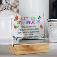 thumbnail image 6 of Inspirational Gifts for Women Friends Cheep Up Gift, Little Reminders Desk Decor Encouragement Acrylic Desk Plaque Sign with Wood Stand Home Office Desk Sign Keepsake, 6 of 6