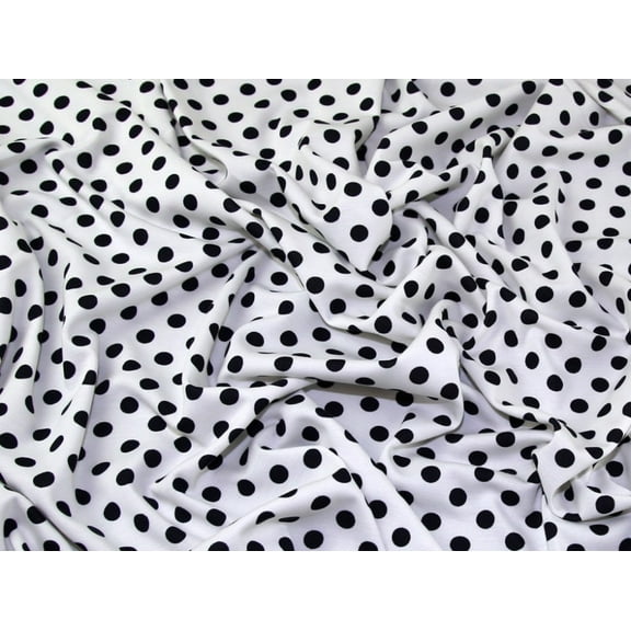 Minerva Ponte Roma Double Stretch Knit Fabric Ivory & Navy Blue - per yard