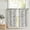 Floral Black on Beige, variant on Farmhouse Rustic Linen Kitchen Curtains 36 Inch Length Rod Pocket Set of 2 Sage Green on Beige
