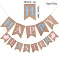 thumbnail image 2 of Honganda Easter Bunny Burlap Banner Funny Rabbit Swallowtail Flags Hanging Decoration for Door Tree Home Party, 2 of 7