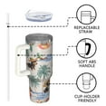 thumbnail image 4 of OBREWU Dachshunds Tropical Beach Tumbler with Handle and Lid,Dachshunds Tropical Beach 40oz Double Wall Vacuum Insulated Tumbler,Cups Gift for Women and Men, 4 of 7