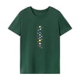 thumbnail image 1 of Camiseta para mujer verano elegante streetwear cuello redondo camiseta para trabajo oficina senderismo SG, 1 of 7