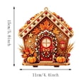 thumbnail image 2 of Racsoh Wooden Thanksgiving Hanging Ornament, House Shaped DIY Diamond Art Kit, Handmade Fall Craft Decoration, for Home Wall Door Tabletop (B), 2 of 5