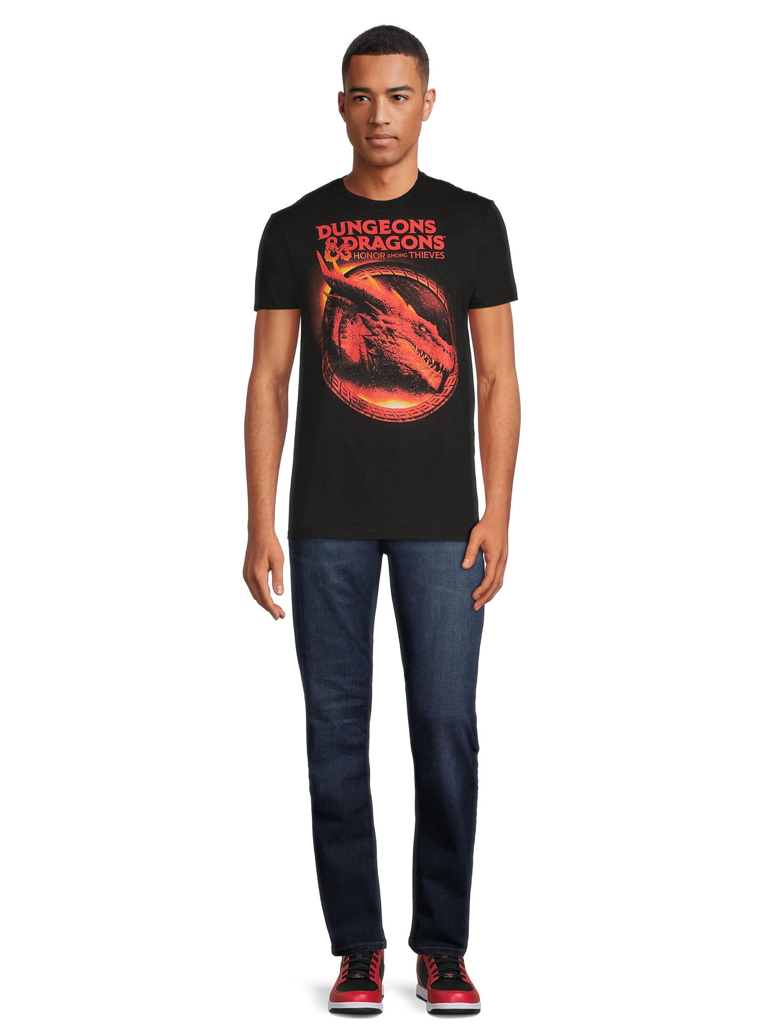 Dungeons & Dragons Men’s Graphic Tee with Short Sleeves, Size S-3XL