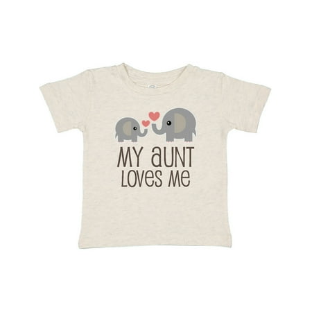 

Inktastic My Aunt Loves Me gift Gift Baby Boy or Baby Girl T-Shirt
