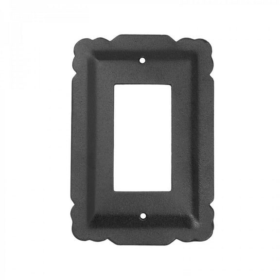 Renovators Supply Black Steel Switch Plate Single GFI Toggle