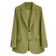 thumbnail image 7 of Blazer for Women Single Breasted Notched Lapel Long Sleeve Work Office Suit Blazer, 7 of 7
