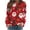 Red 1, variant on Trendy Christmas 3D Pattern Shirts Women's Merry Christmas Crewneck Pullovers Sweatshirt Long Sleeve Loose Shirts Tops for Christmas Gifts
