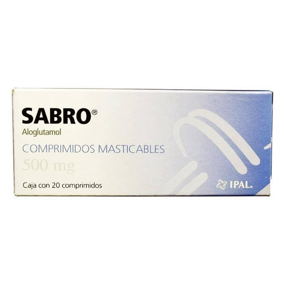 Sabro Aloglutamol c500 mg 20 comprimidos masticables