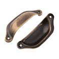thumbnail image 3 of Unique Bargains Maison Coquille Conception Placard Tiroir Commode Porte Tirer Poignée Bronze Ton 6 Pcs, 3 of 4