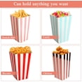 thumbnail image 7 of 40PCS Popcorn Bags, Striped Paper Popcorn Boxes Small Popcorn Cartons Cardborad Popcorn Favor Boxes, 7 of 7