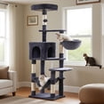 thumbnail image 1 of Árbol para Gatos Hey-brother Gris Ahumado con Gran Hamaca, 1 of 7