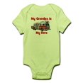 thumbnail image 1 of CafePress - Grandpa Is My Hero Firetruck Infant Bodysuit - Baby Light Bodysuit, 1 of 1