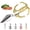 Gold, variant on KANOHENO Multifunctional Heavy-Duty Kitchen Shears,2 In 1 Stainless Steel Kitchen Scissors with Ergonomic Handle for Cutting Meat,Seafood and Small Bones