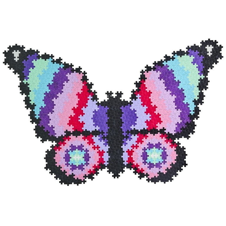 Plus-Plus: Puzzle by Number - Butterfly - 800 Piece - Color
