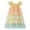 Yellow, variant on Huanglei Toddler Girls Fly Sleeve Rainbow Tulle Ruffles Princess Dress Dance Party Dresses Clothes