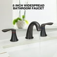 thumbnail image 2 of Accreate 8 Inch Bathroom Faucets for Sink 3 Hole with Pop up Drain and cUPC Lead-Free Hose, 2 of 6