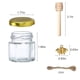 thumbnail image 2 of Mini tarros de miel de vidrio XING-RUIYANG, 45 ml, paquete de 30 con cazo, 2 of 7