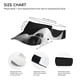 thumbnail image 3 of Fotbe Black White Fluid Sculpture Visera Deportiva con Diseño, Gorra Abierta Ajustable de Algodón para Mujer y Hombre, 3 of 7