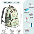 thumbnail image 5 of Highland Cow and Flower Print Cute School Backpack Bag with Padded Back and Adjustable Shoulder Straps 16.9 X 12.6 X 5.9 Inches, 5 of 5