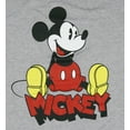 thumbnail image 2 of Disney Mens Vintage Mickey Graphic T-Shirt Short Sleeve Casual Tee, Sizes S to 3XL, 2 of 5