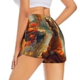 thumbnail image 3 of Goofa Maple Leaf Meditating Chihuahua Printed Women 2 in 1 Running Shorts,Quick Dry Athletic Workout Shorts,High Waisted Athletic Shorts with Liner Pockets-X-Large, 3 of 9