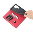 thumbnail image 6 of ELEHOLD for Samsung Galaxy S23 Flip Leather Wallet Case with Card Slots Kickstand Function Shockproof Protective Cover,for Samsung S23,Red, 6 of 6