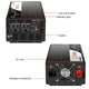 thumbnail image 2 of CNSWIPOWER 1000W (Pico 2000W) inversor de Corriente de Onda sinusoidal Pura DC 12V a AC 110V 60Hz convertidor Solar para Uso doméstico Coche (DC12V (Rango 10V-15V), 2 of 6