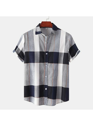 ATIXEL Mens T-Shirt Tops Clearance, Men's Hawaiian Print Lapel Short Sleeve  Shirt