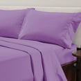 thumbnail image 2 of Jessica Sander 4-Piece Purple Polyester Microfiber Solid Sheet Set.  Great for any age.   Full Size, 2 of 6