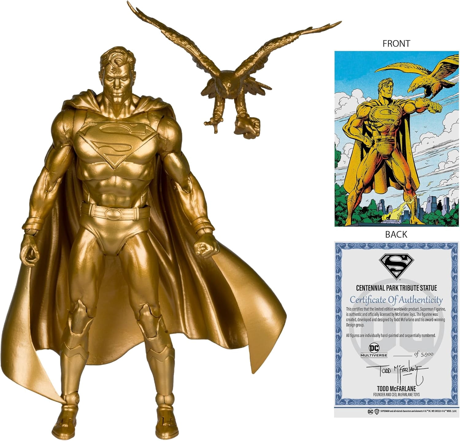 McFarlane Toys DC Multiverse Superman Centennial Park Statue 7