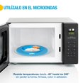 thumbnail image 4 of Plato Antideslizante para Bebés y Niños de Silicón con Cubiertos Shimy 78845-Bu, 4 of 9