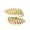 Gold, variant on Alloy Leaf Branch Bracelet: Electroplated Unisex Nature-Inspired Jewelry for Everyday Elegance and Modern Style
