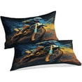 thumbnail image 1 of YingD Boxing Bedding Set Sports Theme Duvet Cover Double Size Red Blue, 1 of 5