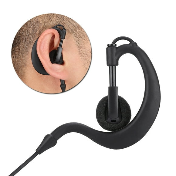 LetCart Oreillette pour Talkie-walkie, Casque Radio De Sécurité de la Police, Micro PTT, Tête M, Casque pour Talkie-walkie, Compatible avec la Radio Bidirectionnelle Motorola Tetra MTH800 MTP850